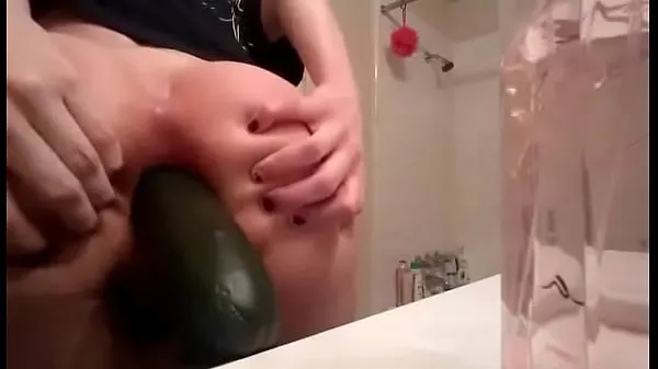 Hot Young blonde gf fists herself and puts a cucumber in ass drive Movies
