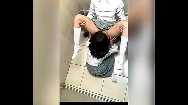 Hot Two Lesbian Students Fucking in the School Bathroom! Pussy Licking Between School Friends! Real Amateur Sex! Cute Hot Latinas drive Movies