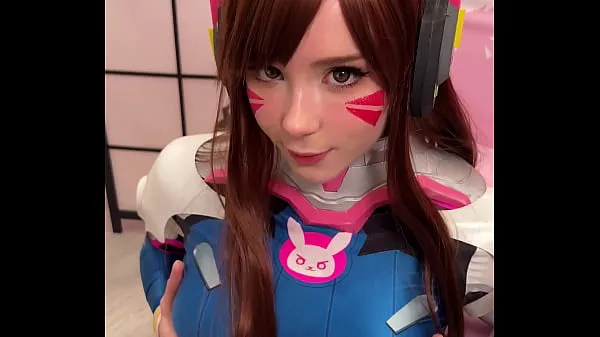 Películas Tiktoker Girl Cosplay D.Va Desde Overwatch Y Chupa Dick Hasta Facial populares