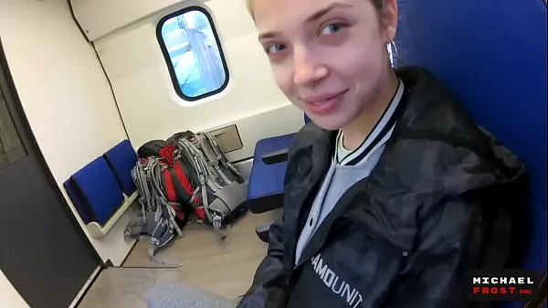 Hot Blowjob on the Train from a Shy chan drive Movies