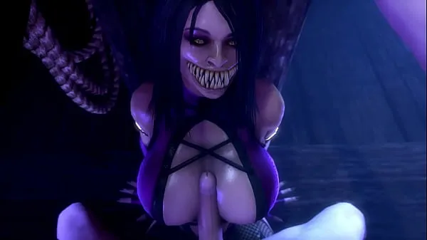 Hot Mileena with Round Booty Riding on Big Cock drive Movies