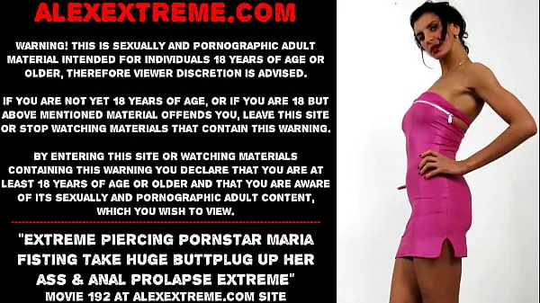 Forró Extreme piercing pornstar Maria Fisting take huge buttplug up her ass & anal prolapse extreme autós filmek