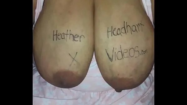 أفلام Horny teen Heather Headhart showing huge titties for you to use to cum all over them & her رائجة