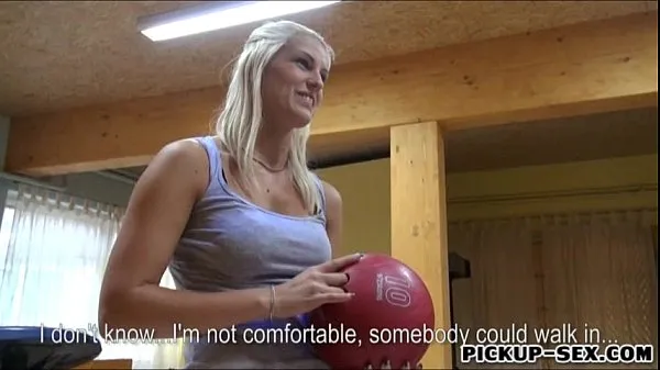 Hot Eurobabe Blanche screwed up and facialed in the bowling alley drive Movies